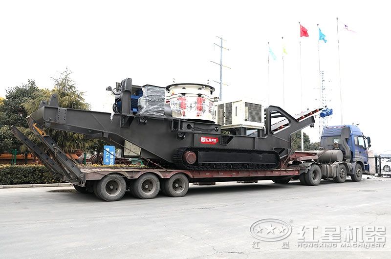 圓錐破履帶移動破碎站，整形效果好，產量高 style=width:720px; 