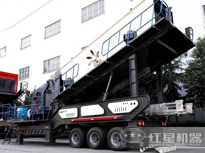 車載廢舊混凝于處理機--車載移動反擊破，二段破碎環保