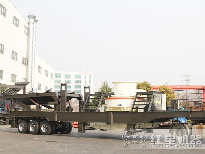 移動柴油打砂機，可一鍵智能操作，液壓控制
