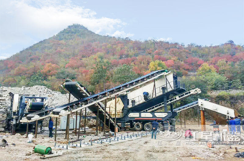 機制砂加工現場，半年收回成本