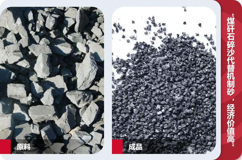 煤矸石碎沙，級配合理，代替機制砂