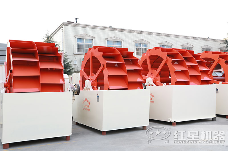 山沙洗砂機圖片，雙輪、三輪